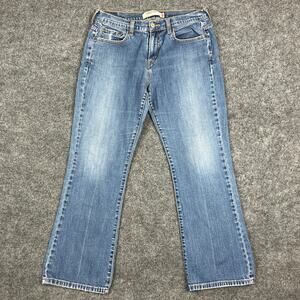 Levi's Jeans Womens Size 10S Blue 515 Bootcut Mid Rise Stretch Faded Wash Casual